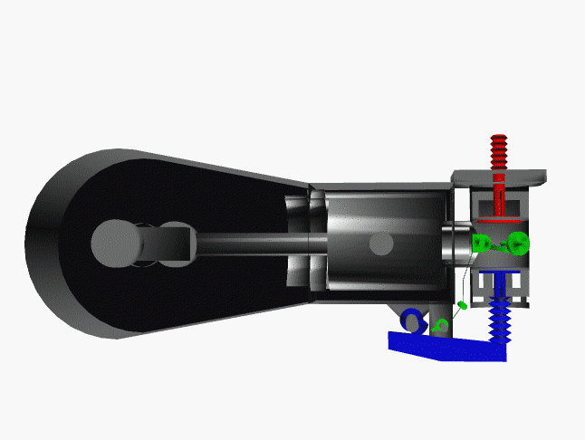 Viertaktmotor / 4-Takt-Motor / Ottomotor - Funktion (Animation
